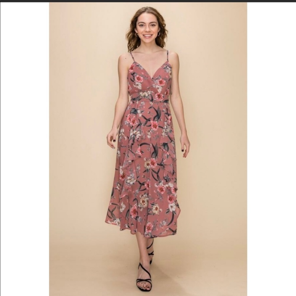 Baby Doll Culotte Jumpsuit🌺Brand New, Mauve 🌺